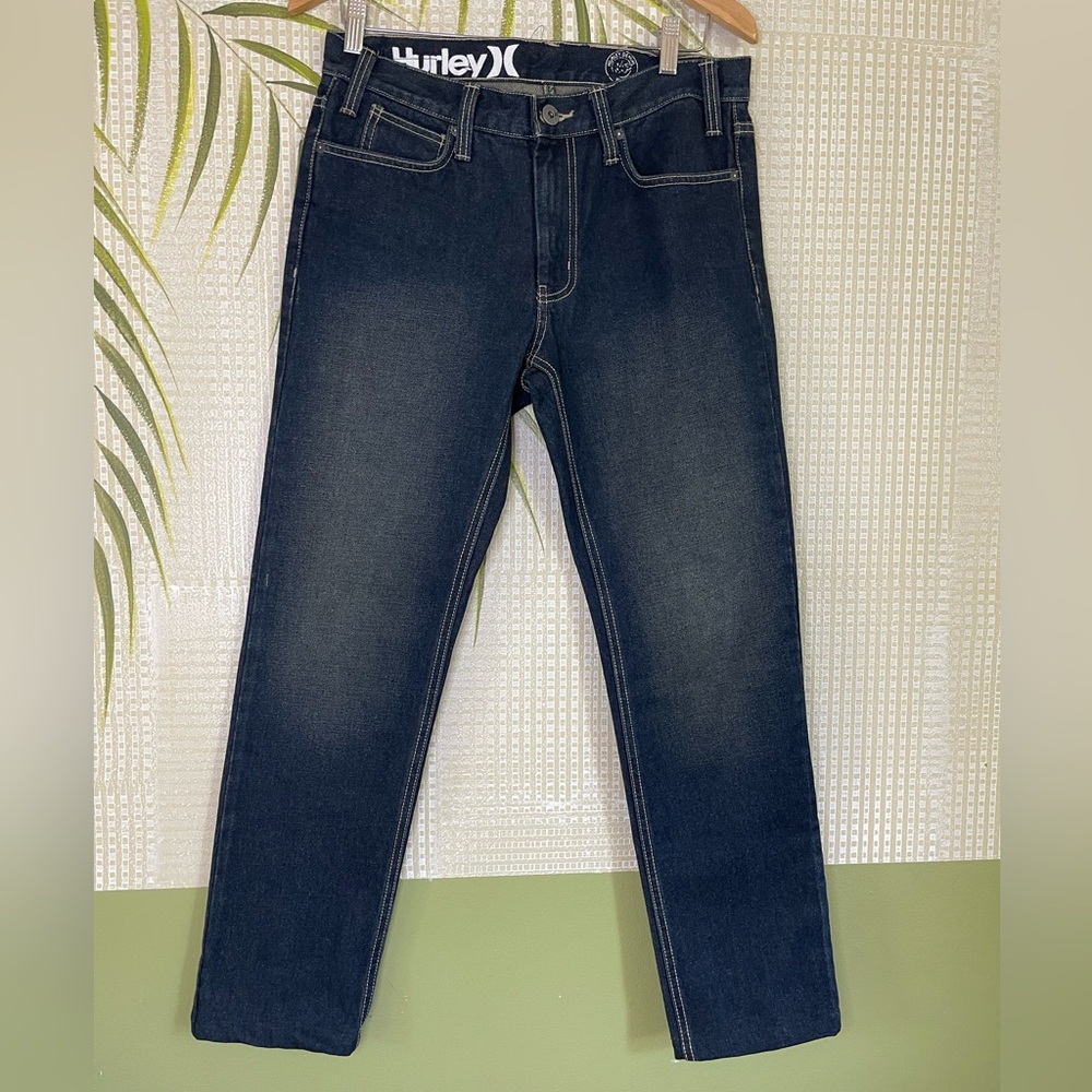 Hurley Slim Men’s Dark Wash Denim Jeans 30x30